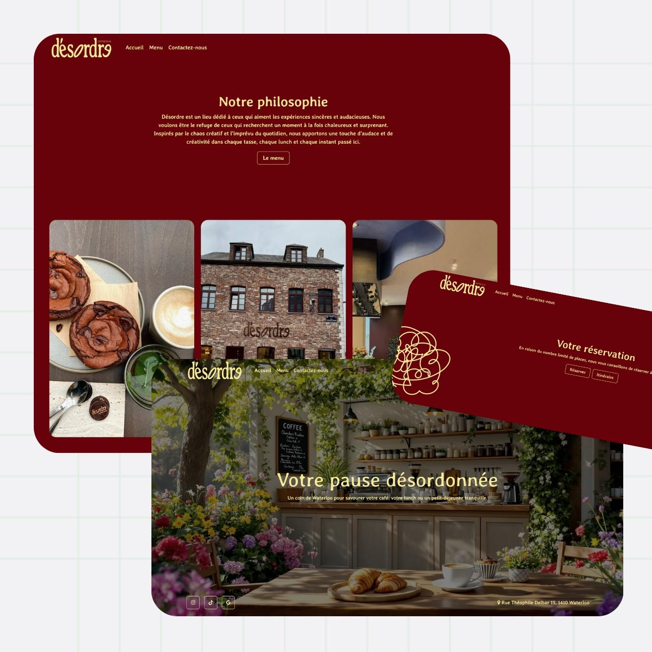Mock up Désordre site web Odoo