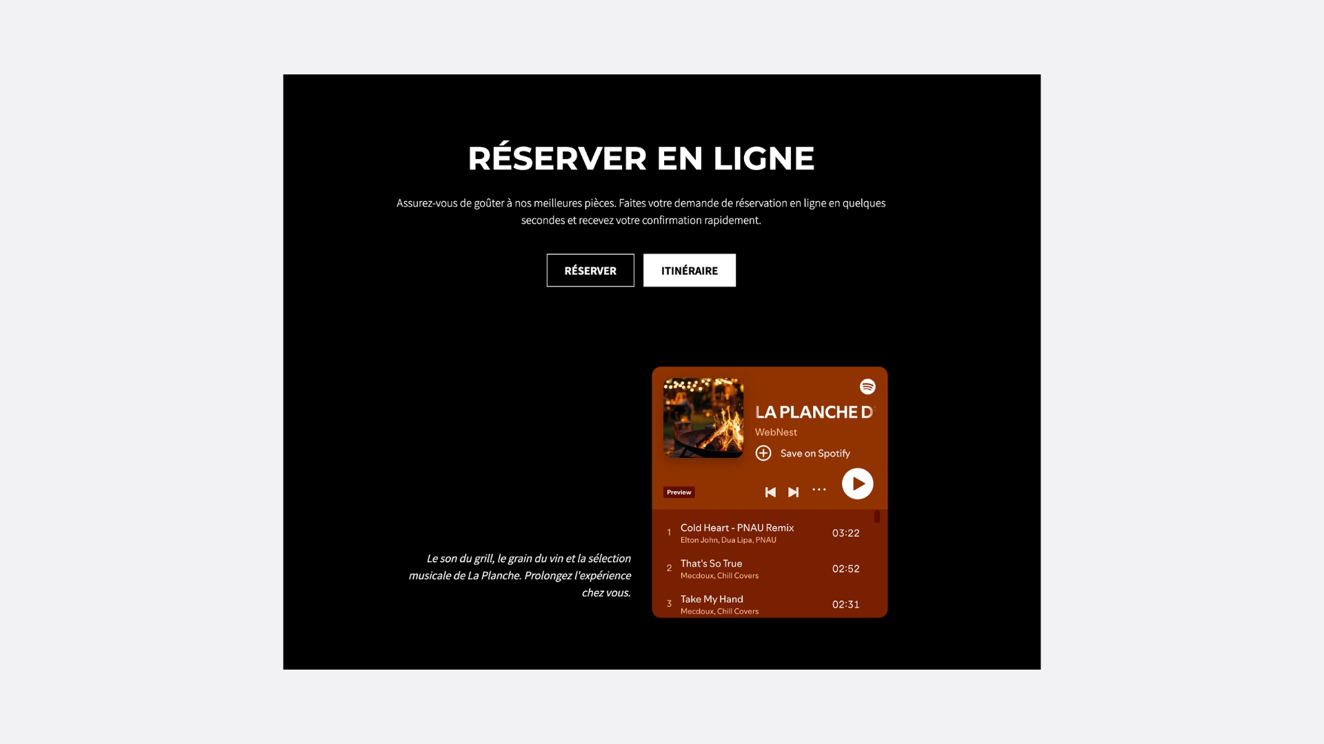 Spotify Site web Odoo
