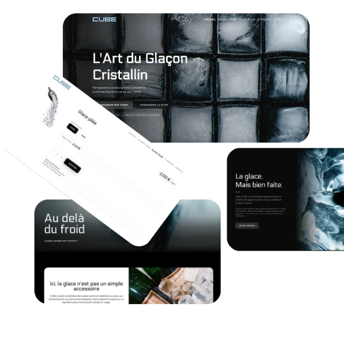 Mockup site Cube.