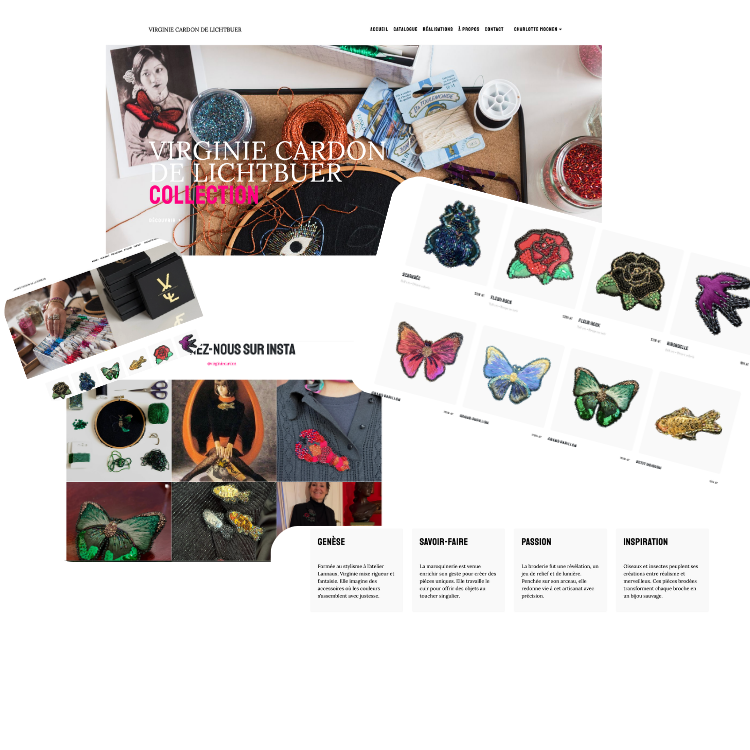 Mockup site Virginie Cardon de Lichtbuer