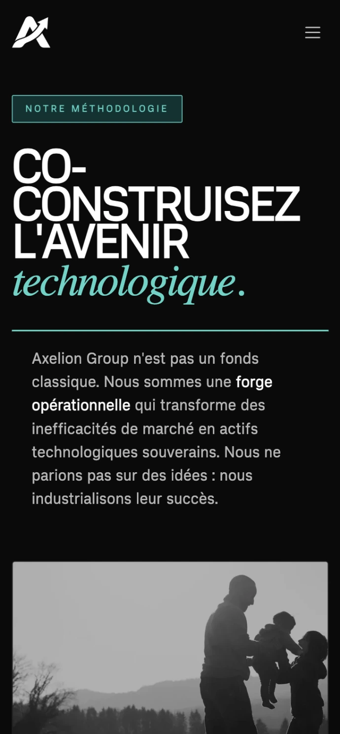 Axelion — site vitrine réalisé par WebNest (aperçu 3)