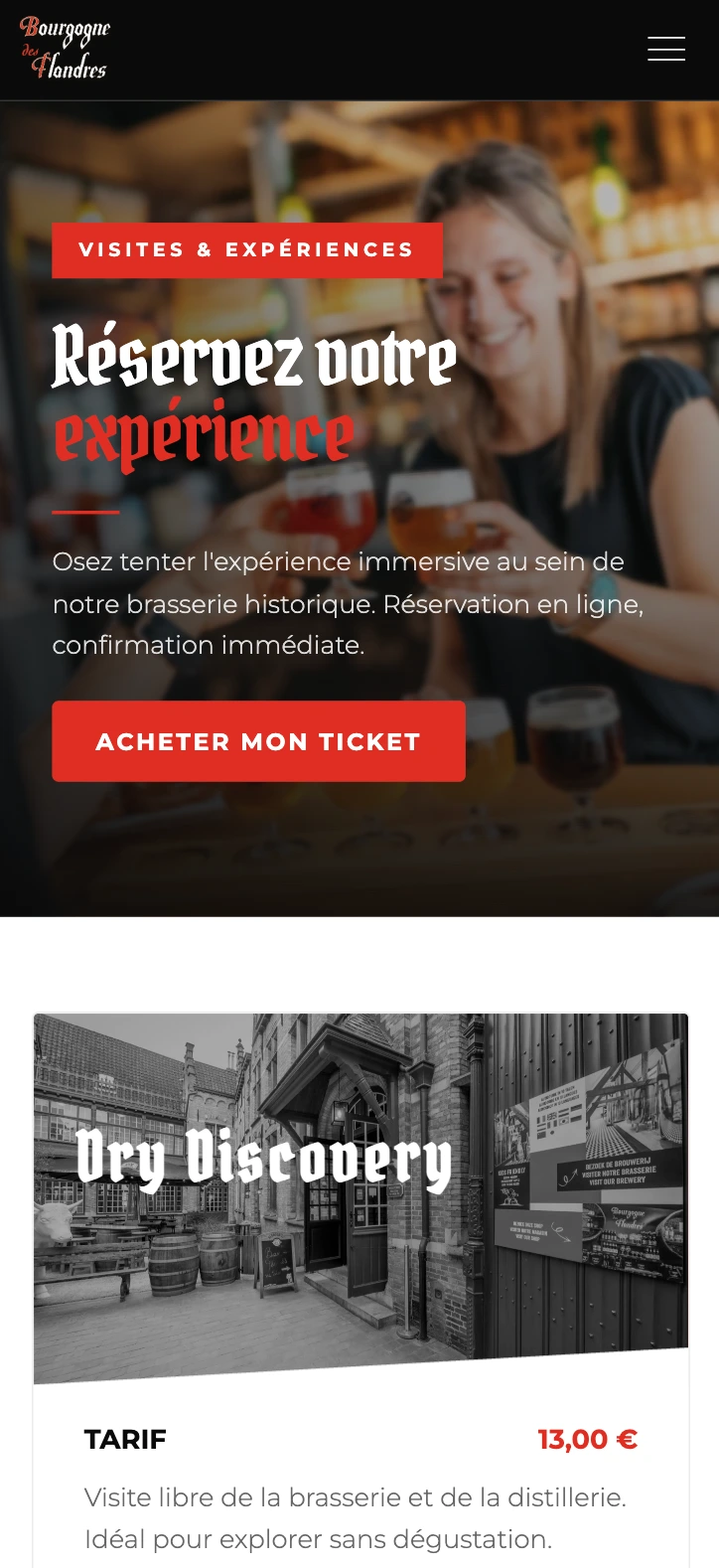 Bourgogne des Flandres — site vitrine réalisé par WebNest (aperçu 4)