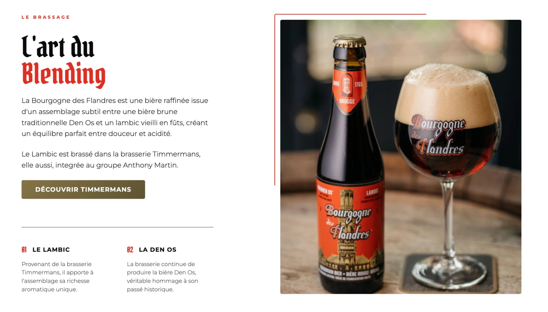 Bourgogne des Flandres — site vitrine réalisé par WebNest (aperçu 2)
