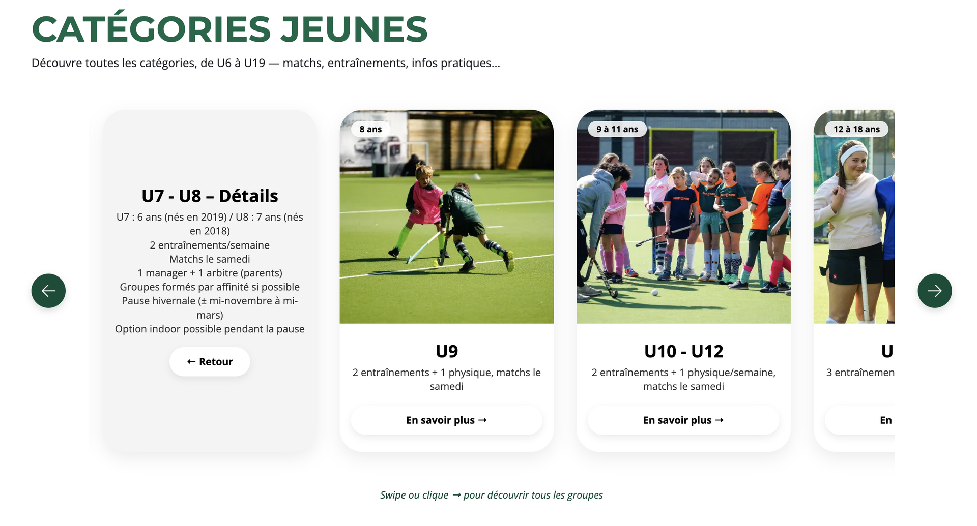 Hockey La Rasante — site vitrine réalisé par WebNest (aperçu 3)