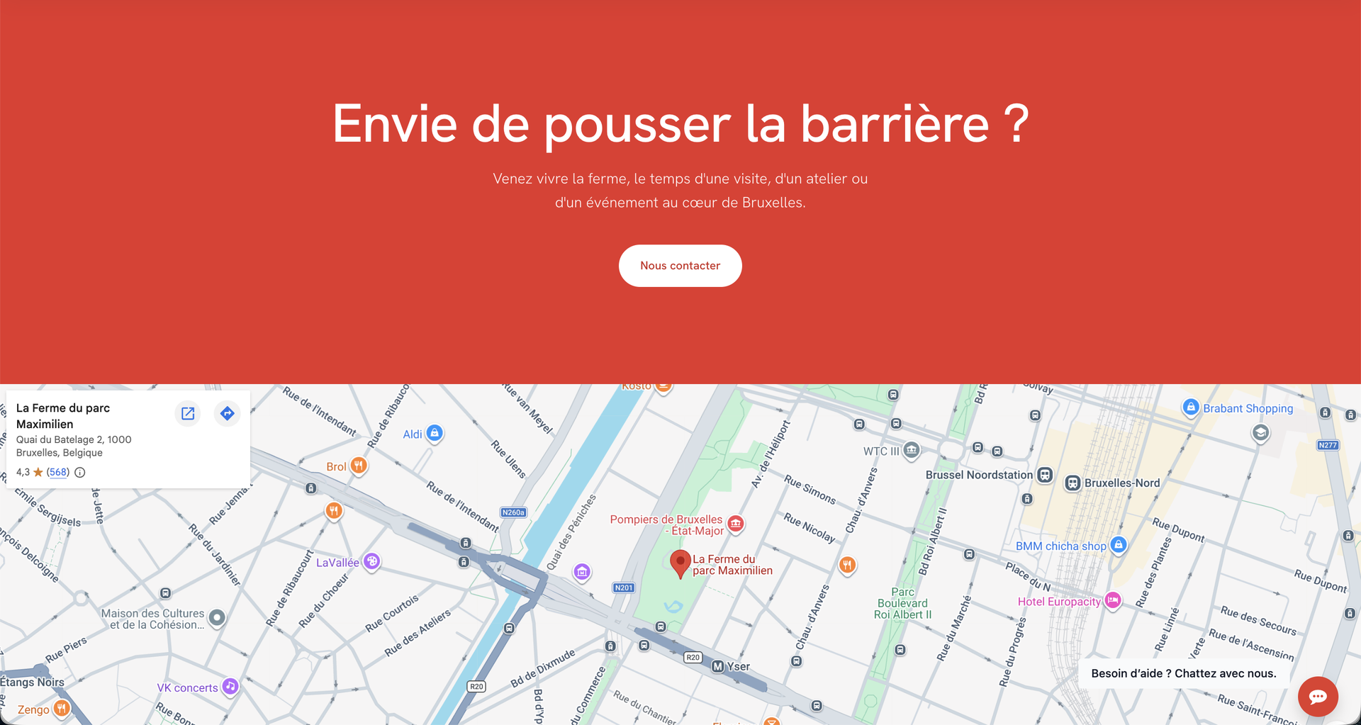 La Ferme du Parc Maximilien — site réalisé par WebNest (aperçu 10)