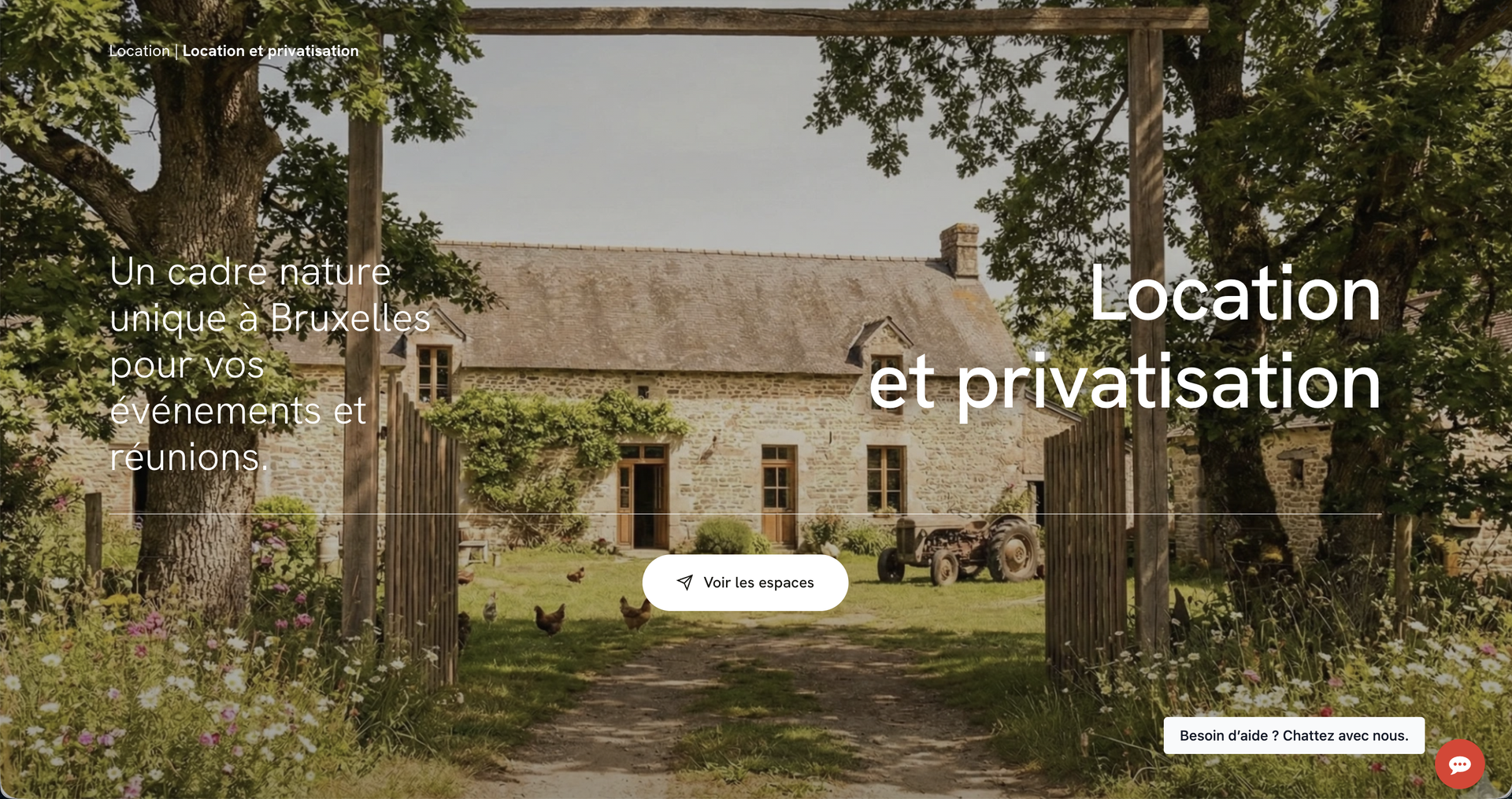 La Ferme du Parc Maximilien — site réalisé par WebNest (aperçu 9)