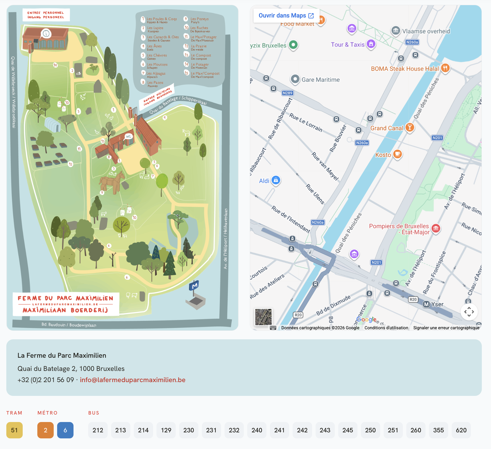 La Ferme du Parc Maximilien — site réalisé par WebNest (aperçu 7)