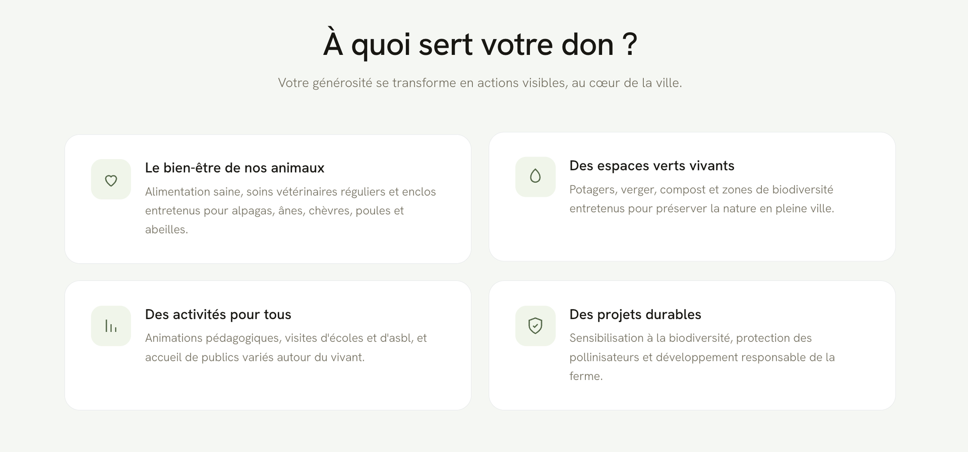 La Ferme du Parc Maximilien — site réalisé par WebNest (aperçu 2)
