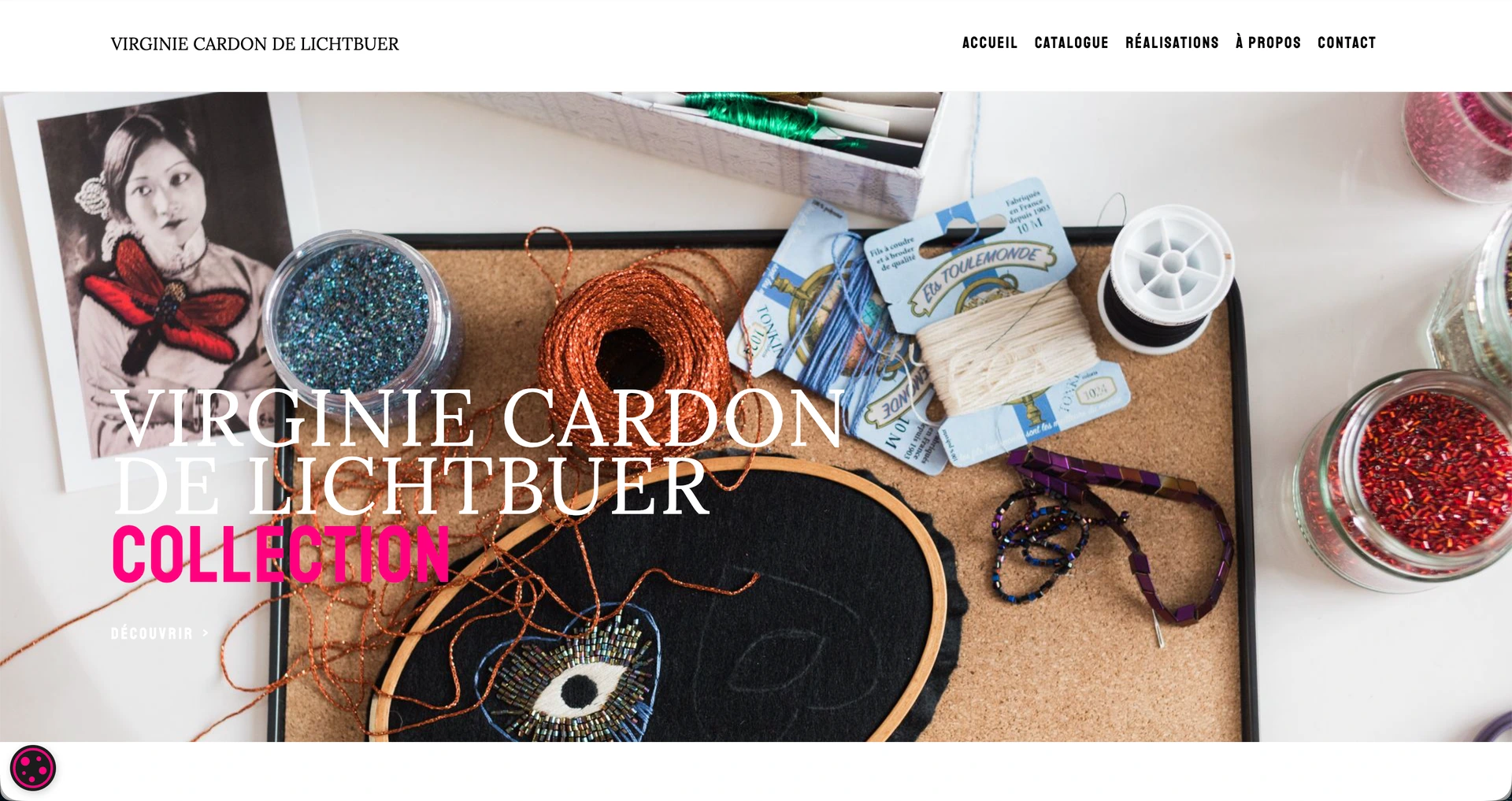 Aperçu du site Virginie Cardon de Lichtbuer par WebNest
