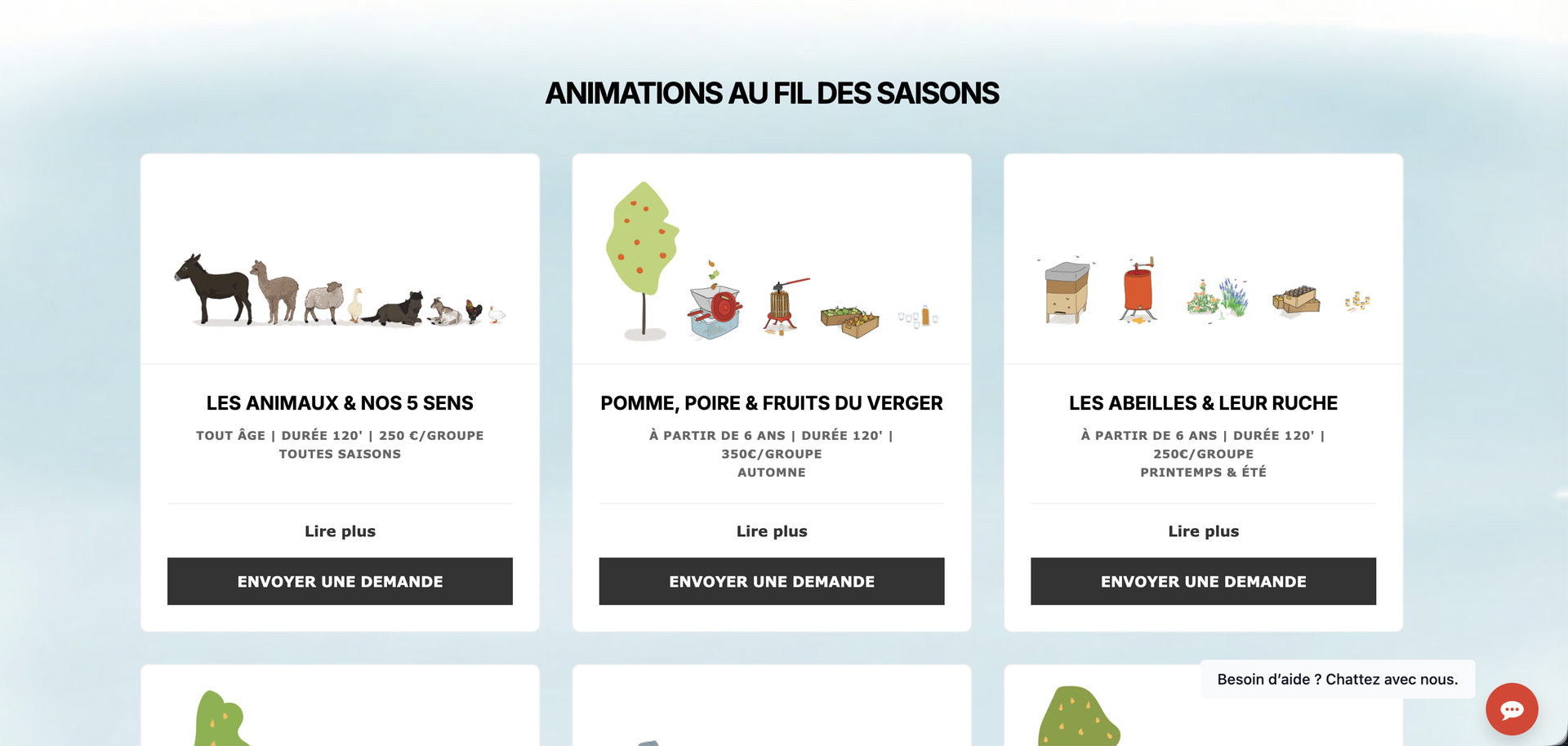 Avant : ancien site La Ferme du Parc Maximilien (refonte WebNest)