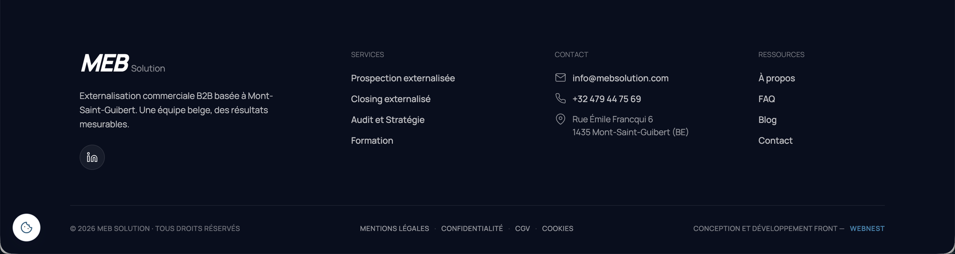 Après · MEB Solution Footer